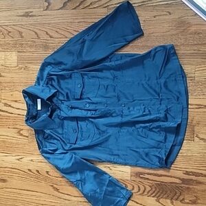 New York & Co Teal Button Down